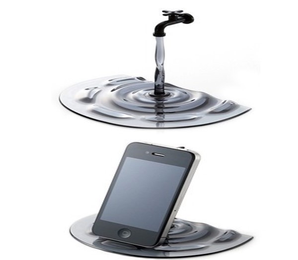 מעמד לנייד בצורת ברז