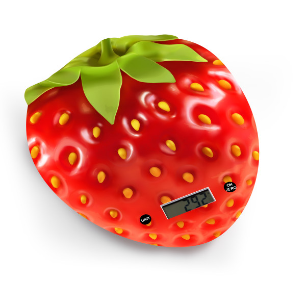 משקל דיגיטלי מעוצב למטבח